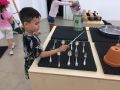 Bsuch des Sonderschulkindergartens in der Ausstellung "Anders Hören"